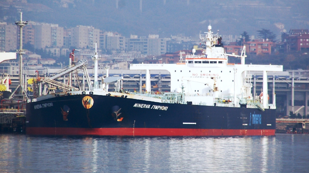 У Чорному морі зафіксували розлив нафти на 80 квадратних кілометрів через грецький танкер Minerva Symphony